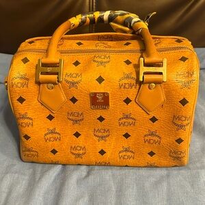Mcm Boston cognac  bag good quality used